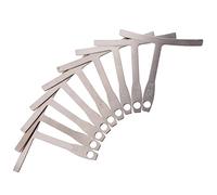 BESPORTBLE Guitar 9pcs in Calipers Measuring Steel Stainless T-shaped Set Neck Ruler and Notched Radius Gauge Electric Bass and Electric Box Fingerboard Measurement for Music