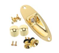 BESPORTBLE Guitar Accessories Set End Pin Jack Replacement Guitar Strap Buttons Volume Knobs Cap String Tree Hardware Kit Repair