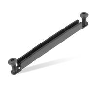 BESPORTBLE Guitar Bridge Tool Adjustable Height Metal Folk Guitar Part with Fine Workmanship for Musicians and Instrumentalists Black