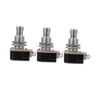 BESPORTBLE Guitar Footswitch Pedal Set Momentary Push Button Switches 3pcs Multi-purpose Lightweight Plastic and Alloy for Use Anywhere A Momentary Foot Is Needed