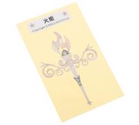 BESPORTBLE Guitar Headstock Sticker Flame Torch Design Acoustic and Electric Guitar Decal Inlay Sticker Decoration and Personalization