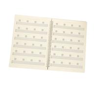 BESPORTBLE Guitar Music Score Book A4 Portable Six-string Staff Paper Notebook for Beginners with Chord Records and Practice Pages Music Manuscript for Guitar Players