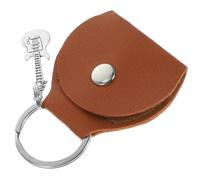 BESPORTBLE Guitar Pick Holder Keychain for Lightweight Pu and Metal Pick Container for Stringed Instruments and Mandolin, for Playing Guitar and Beginners