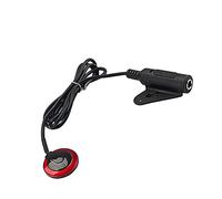 BESPORTBLE Guitar Pickup Microphone Professional Piezo Contact Mic for Guitar Violin Banjo Ukulele Interference Design Durable Material Black