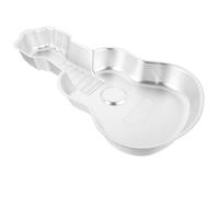 BESPORTBLE Guitar Shaped Cake Mold 16.93In Aluminum Alloy Baking Pan Portable European Style Creative Cake Form for Home Baking and Birthday Party