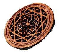 BESPORTBLE Guitar Soundhole Cover Wooden Feedback Buffer for Acoustic Guitars Durable Design with Carved Pattern to Reduce Whistle Noise Essential Accessory for Enhanced Performance