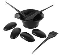 BESPORTBLE Hair Dyeing Kit and Earmuffs with Plastic Mixing Bowl Hair Colouring Tools being Broken and Pulled Pink for Salon and Home Use