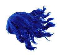 BESPORTBLE Hair Wig Headgear Short Human Wigs Party Hairpieces Blue