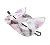 BESPORTBLE Half Eyes in Blue Eva and Fabric Material with Unisex Design, Practical and Funny Cat Face Style for Carnival and Costume Masquerade Events