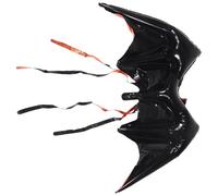 BESPORTBLE Halloween Bat Wing Balloon Inflatable Foil Decorative Prop for Parties Spooky Costume Accessory with Straps for Cosplay and Stage Shows