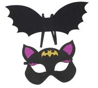BESPORTBLE Halloween Bat Wing Costume Lightweight Black Bat Mask and Wings for Cosplay Party Ages with Delicate Design and Easy Wear
