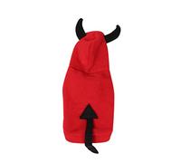 BESPORTBLE Halloween Costume Dog Hoodie Dalmatian Pet Party Warm Suit Stereoscopic Devil Transformation Clothes