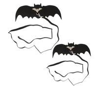 BESPORTBLE Halloween Decorative Pet Leash Bat Wings Leash Set Black Cat Harness Collars Pet Vest Rope