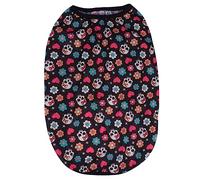 BESPORTBLE Halloween Pet Vest Apparel for Dogs Comfortable Sleeveless Design Skull Pattern for Puppies Fashionable Pet Clothing for Halloween Celebrations
