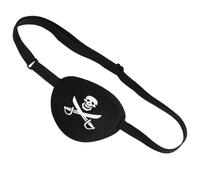 BESPORTBLE Halloween Pirate Eye Patch Patches For Adults Adjustable Patch, Comfortable Mask for Soft Skull Strap One-Eyed Longan Children Eva Black Fit Kids Dress up Play
