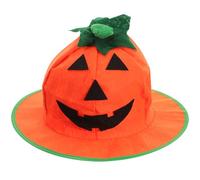 BESPORTBLE Halloween Pumpkin Hat Jack- O- Lantern Hat Plush Pumpkin Cap Costume Headwear Cosplay Prop for Women Men Adults, Assorted Color, 36X24CM (TK505146R143VG6C)