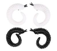 BESPORTBLE Halloween Sheep Horns Hairclip Artificial Horns Hairpins in Black White Lightweight Cosplay Headwear for Adults Unique Party Decoration and Costume Accessory