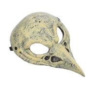 BESPORTBLE Halloween Skull Bird Mask with Breathable Openings Realistic PU Animal Cosplay Accessory for Adults Unique Spooky Design for Halloween Parties Festivals and Costume Celebrations