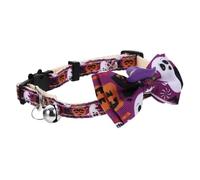 BESPORTBLE Halloween Themed Pet Collar Bell Adjustable Neck Decor for Festivals and Parties Charming Pumpkin for Halloween Celebrations