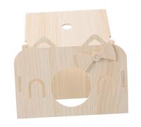 BESPORTBLE Hamster Hideaway Wooden House Cozy Small Animal Habitat for Hamsters Mice Other Spacious Interior for Play Rest Addition to Your