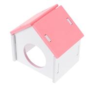 BESPORTBLE Hamster Sleeping House Pink Pvc Small Pet Hideout for Chinchilla and Little Mice with Bite-resistant Material and Cozy Sleeping Environment, Pet Shelter for Safe Rest