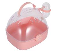BESPORTBLE Hamster Travel Carrier with Integrated Water Bottle Portable Small Animal Cage for Hamsters Birds Easy Assembly Secure Locking Mechanism for Outdoor Adventures