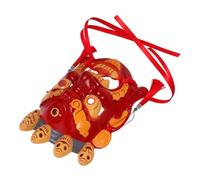 BESPORTBLE Hand Carved Mask Chinese Role Play Supplies Painted Tribal Mask for Party Red