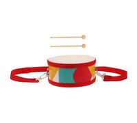 BESPORTBLE Hand Drum Set with Red Geometric Edge Dual Sided Drum for Early Music Education Enhances Rhythm Skills and Coordination for Boys and Learning Musical Instruments