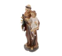 BESPORTBLE Hand-painted Resin Saint Figure with Religious Present for Father Day Christian Home Decoration Catholic Tabletop Ornament for Baptism and Christmas