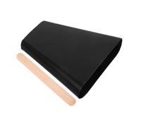BESPORTBLE Hand Percussion Cowbell Metal and Wood with Mallet Stick Black, Easy to Use Noise Maker Helps Develop Rhythm Sense for Sports Events and Football Game