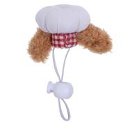 BESPORTBLE Hand-woven Chef Hat for Small Pets Adjustable Chin Strap Cute Chef Cap for Hamsters Bearded Dragons Reptiles Pet Party Costume Accessories