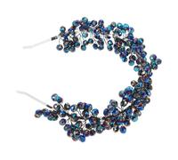 BESPORTBLE Handcrafted Beaded Bridal Hair Accessories Lightweight Mesh Wedding Hairband for Women and Secure Fit Headpiece for Updos Loose Waves Braids Artisan Quality Wedding Headdress