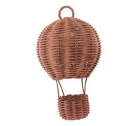 BESPORTBLE Handcrafted Rattan Hot Air Balloon Decor and Girls for Nursery Room Wall Art