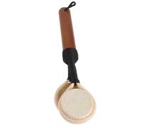BESPORTBLE Handheld Double Drum Percussion Maracas Shaker Made of Nutshell, Lightweight and Portable Ethnic Wooden Traditional Shaker for Travel and Music Class Sessions