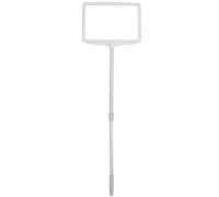 BESPORTBLE Handheld Stainless Steel Sign Pole with Frame A4 Grey, Versatile Traffic Sign Holder for Team Leaders, Outdoor Meetings, and Kindergarten Guidance
