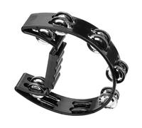 BESPORTBLE Handheld Tambourine with Jingle Bells Lightweight Percussion Instrument for Adults for Ktv Parties Concerts and Classrooms Fun Musical for All Ages