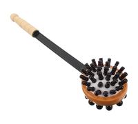 BESPORTBLE Handheld Wood Massager Double Head Percussion Stick for Back Waist Neck and Arms with Deep Neck Comfort Feature Ideal for Home Relaxation Use