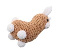 BESPORTBLE Handmade Crochet Alpaca Pendant Soft Yarn Knitted Animal Ornament Backpack Charm Keychain Hanging Decoration for DIY Crafts and Car Rearview Mirror