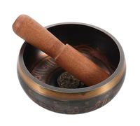 BESPORTBLE Handmade Nepalese Copper Singing Bowl with Mallet for Meditation Yoga Mindfulness and Spiritual Sound Healing Versatile Decorative Buddhist Practice Supplies