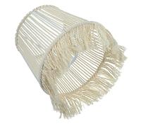 BESPORTBLE Handwoven Macrame Lamp Shade Rustic Cotton Rope Table Lamp Cover Lightweight Easy to Install Versatile for Bedroom Living Room Farmhouse Light Fixtures Decorative