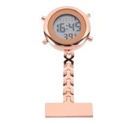 BESPORTBLE Hanging Fob Watch Date and Week Display, Multi-Function Digital Nurse Watch Clip-on Lapel Pin