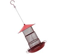 BESPORTBLE Hanging Outdoor Finch Bird Feeder Three Metal Design Squirrel Weather-resistant Wild Bird Feeder and Easy to Install for Attracting Parrots and Finches