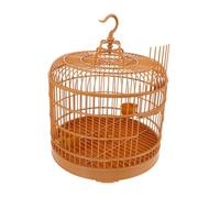 BESPORTBLE Hanging Parrot Bird Cage Vintage Round Design for Budgies Cockatiels and Lovebirds Safe Spacious Decorative Birdcage for Indoor Use