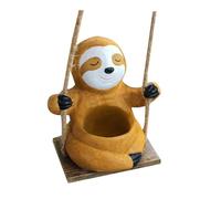 BESPORTBLE Hanging Resin Sloth Swing Planter Bonsai Pot Pendant Lightweight Succulent Flowerpot Garden Planting Bowl Decor for Indoor Outdoor Home and Garden