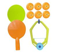 BESPORTBLE Hanging Table Tennis Trainer for Indoor Portable Self Training Device with Racket and Balls Stable Suspension for Spaces Easy Ceiling Mount for Physical and Cognitive Development