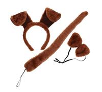 BESPORTBLE Happy Birthday Dog Bandana Dog Costumes for Pets Animal Ear Headband Tail Bowtie Cosplay Party Headband Animal Costume Accessory for Women