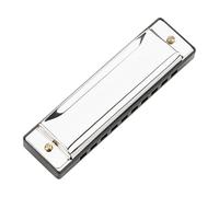 BESPORTBLE Harmonica Key of C for Beginners and Adults Stainless Steel Blues Harp Mouth Organ with Ergonomic Comfort Compact Musical Instrument for Students