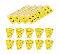 BESPORTBLE Harmonica Note Stickers 60 Sheets Removable Key Labels with Reliable Adhesion for 12 Tone Harmonicas for Music Theory and Practice Guides