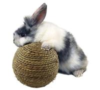 BESPORTBLE Hay Guinea Pig Toys Natural Grass Rope Balls for Rabbits Safe Chewing Toys Pet Grass Rope Ball