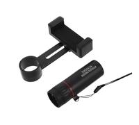 BESPORTBLE HD Monocular Telescope with Smartphone Adapter Zoom Lens for Bird Watching Concerts Travel High Definition Day Night Vision Powerful Telephoto Zoom Black Compact Optical